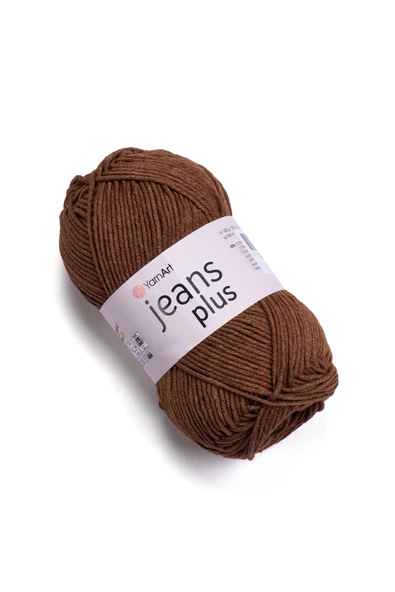 Yarnart Jeans Plus - El Örgü Ipi Koyu Kahverengi-70 ürün görseli 1