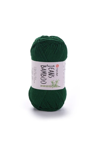 Yarnart Jeans Bamboo - El Örgü Ipi Koyu Yeşil-139 ürün görseli 1