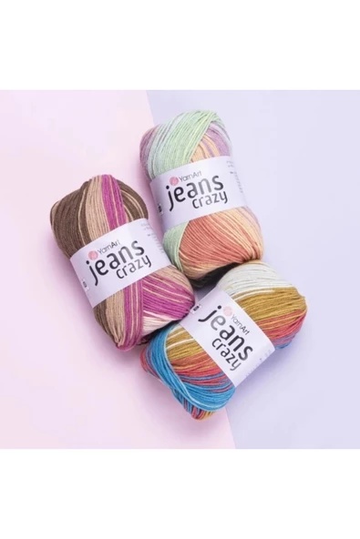 Yarnart JEANS CRAZY - EBRULİ EL ÖRGÜ İPİ EBRULİ-8220 - Resim 3