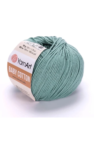 Yarnart Baby Cotton - Bebek El Örgü Ipi Su Yeşili-439 ürün görseli 1
