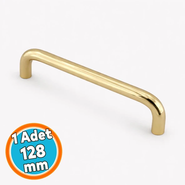 Titanyum Renk Mobilya Mutfak Çekmece Dolap Kapak Kulbu Kulpu Kulpları Metal (128 mm - 12.8 cm) ürün görseli 1