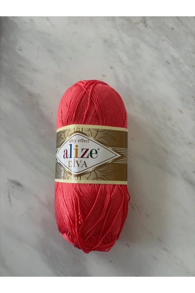 Elif hobby Alize Diva merserize yazlık örgü ipi ürün görseli 1