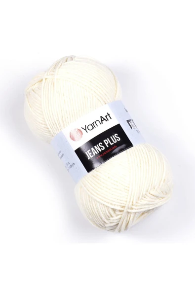 Yarnart Jeans Plus - El Örgü Ipi Kırık Beyaz-03 ürün görseli 1