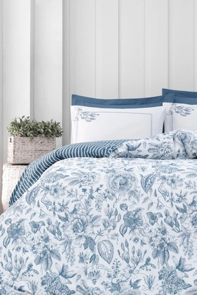 ALTINBAŞAK HOME COLLECTİON Altınbaşak Tek Kişilik Ranforce Nevresim Takımı Grazia Bosphorus ürün görseli 1