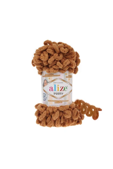 Alize Puffy 100 gr - 9 m 179 Deve Tüyü (1 Adet) ürün görseli 1