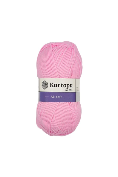 Kartopu Aksoft Bebe Pembe El Örgü Ipliği K782 ürün görseli 1