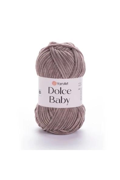 Yarnart Dolce Baby - Kadife, Bebek El Örgü Ipi Sütlü Kahve-754 ürün görseli 1