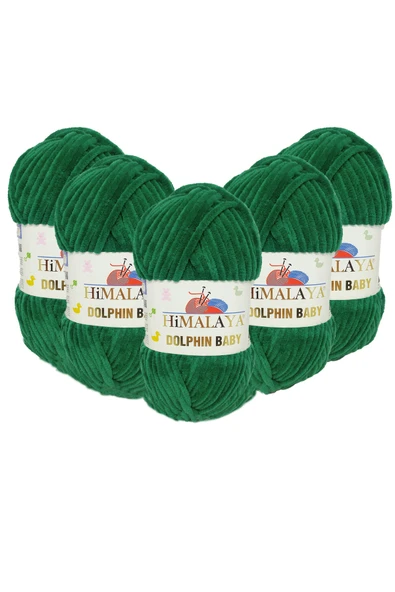 Himalaya Dolphin Baby Kadife Ip 5'li Paket - 100 Gr. 120 Mt. - 80331 ürün görseli 1