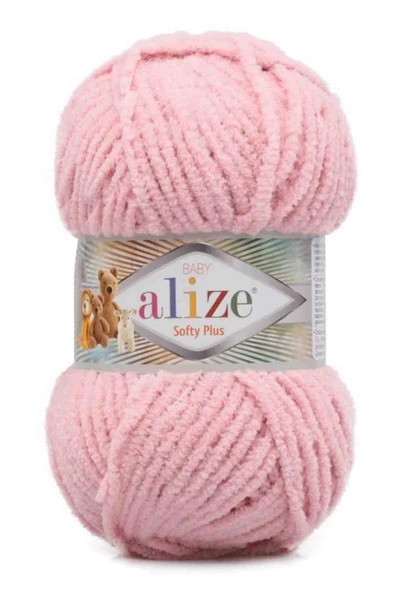 Alize . Alize Softy Plus El Örgü İpi Pudra 161 ürün görseli 1