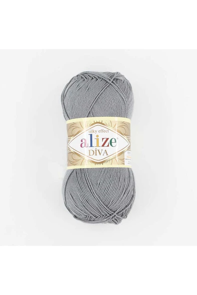 Elif hobby Alize Diva merserize yazlık örgü ipi - Resim 3