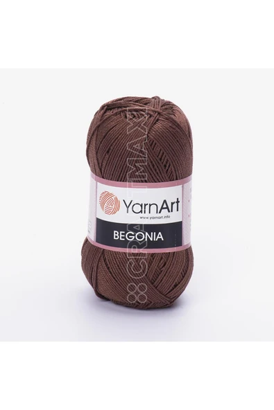 Yarnart BEGONIA - MERSERİZE EL ÖRGÜ İPİ KIZIL KAHVE-0077 ürün görseli 1