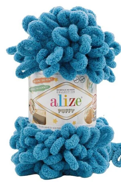 Alize Puffy El Örgü İpliği 5'li Paket Petrol 294 ürün görseli 1