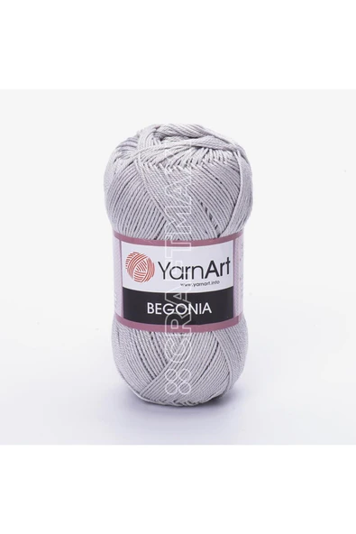Yarnart BEGONIA - MERSERİZE EL ÖRGÜ İPİ AÇIK GRİ-4920 ürün görseli 1