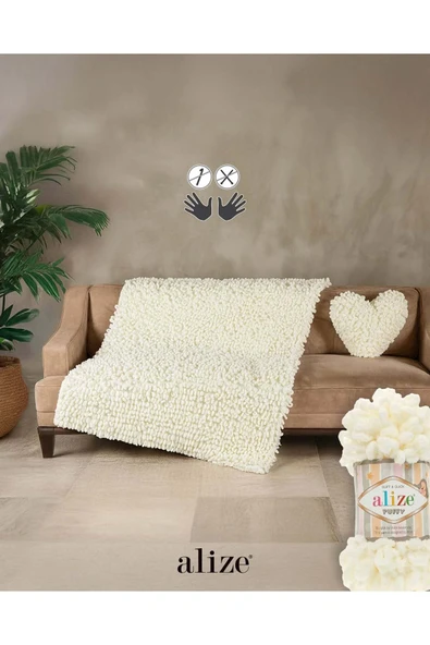 Alize Puffy 3'lü ip 416 - Resim 4