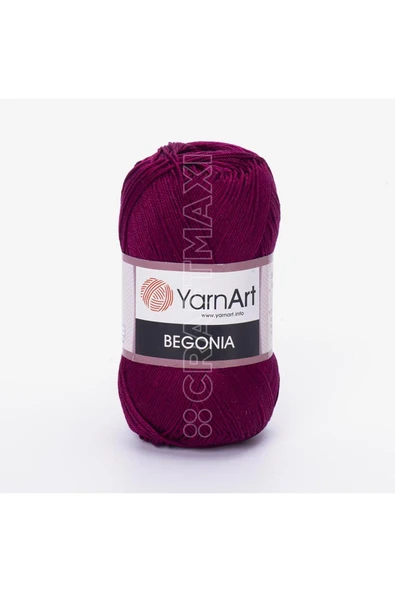 Yarnart BEGONIA - MERSERİZE EL ÖRGÜ İPİ VİŞNE ÇÜRÜĞÜ-0112 ürün görseli 1