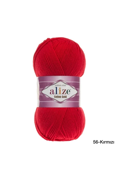berceste Alize Cotton Gold 56 - Kırmızı - 100 gr ürün görseli 1