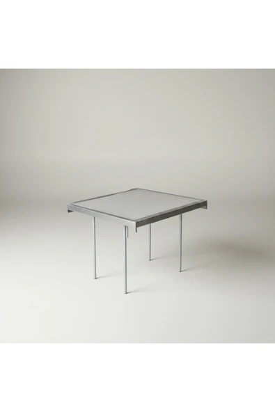 Moemi 60×60 Cm GRİ Katlanır Masa Çok Amaçlı–Balkon, Bahçe,Kamp & Piknik Masası– Hafif Taşınabilir ürün görseli 1
