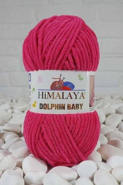 Himalaya Hımalaya Dolphın Baby Kadife İp 80314 Fuşya 5 Adet ürün görseli 1