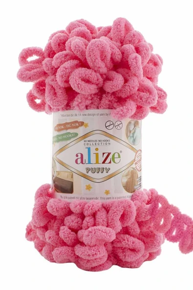 Alizee Alize Puffy El Örgü Ipi Canlı Pembe 377 ürün görseli 1