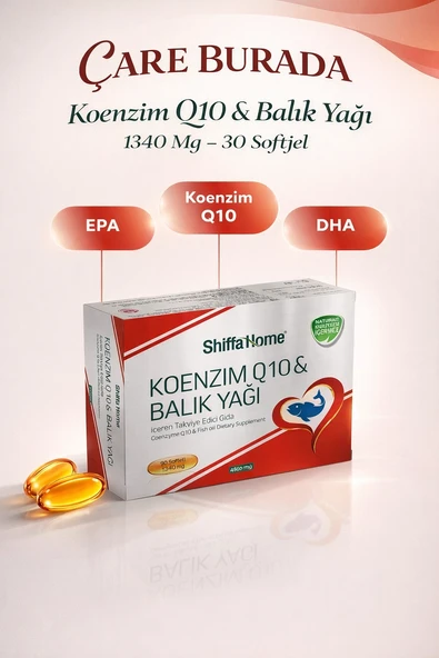 Koenzim Q10 & Balık Yağı Softjel 1340 mg (30 Softjel) ürün görseli 1