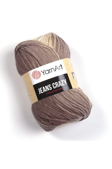 Yarnart Jeans Crazy  Ebruli El Örgü Ipi Ebruli-8201 - Resim 3