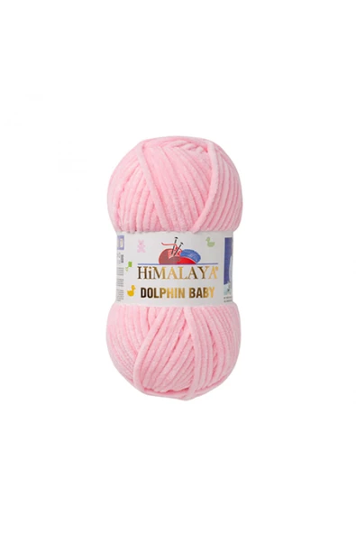 Öykü Tuhafiye Himalaya Dolphin Baby 80319 Şeker Pembe Kadife Bebek Ipi ürün görseli 1