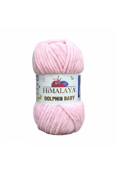 Himalaya Dolphin Baby Kadife Ip - 80319 Bebe Pembe - 100 Gr. 120 Mt. ürün görseli 1