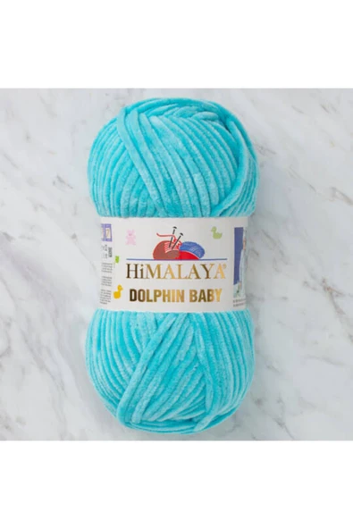 Himalaya Hımalaya Dolphın Baby Kadife Ip 80335 Turkuaz 5 Adet ürün görseli 1