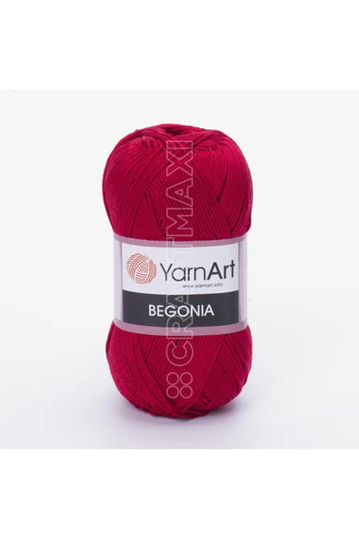 Yarnart BEGONIA - MERSERİZE EL ÖRGÜ İPİ KOYU KIRMIZI-5020 ürün görseli 1