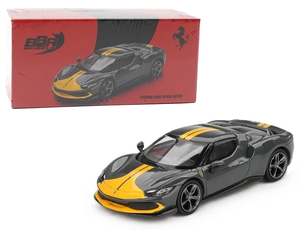 Bbr Ferrarı 296 Gtb Trim Fıorano 2024 Gri 1/64 Model Araba ürün görseli 1