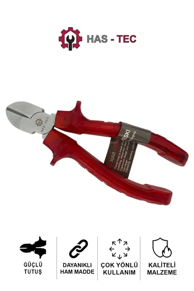 HAS-TEC Yankeski 6" (160mm) | Şeffaf Plastik Kaplamalı Çelik, Keskin ve Dayanıklı Kesim ürün görseli 1