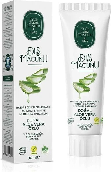 Eyüp Sabri Tuncer Diş Macunu Dogal Aloe Vera Ozlu 90 Ml ürün görseli 1