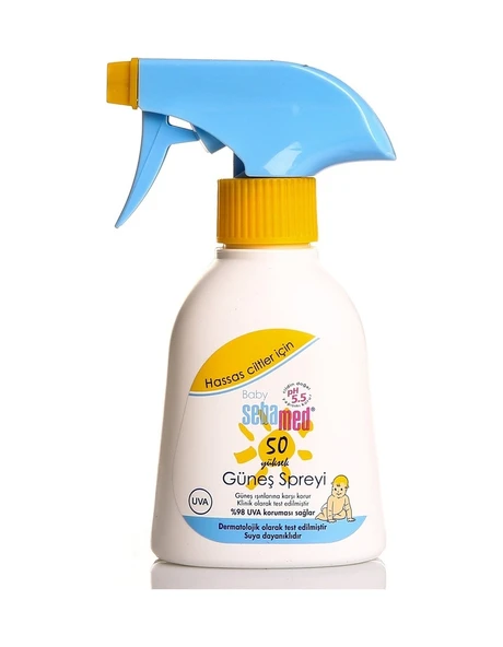 Sebamed Sun Care Çok Yönlü Koruyucu 200 ML 50 Faktör Sprey Bebek Güneş Kremi ürün görseli 1