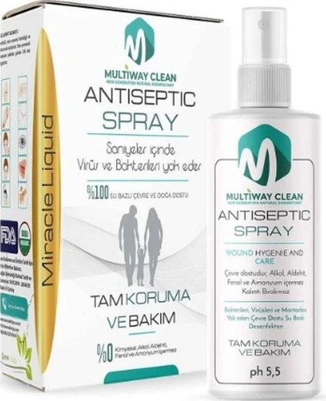Multiway Clean %100 Doğal ve Çevre Dostu HOCL Antiseptik 100 ML ürün görseli 1