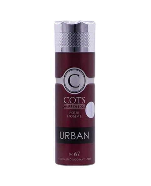 Diamo Cosmetics Cots Urban No.67 Erkek Sprey Deodorant 200 ML ürün görseli 1