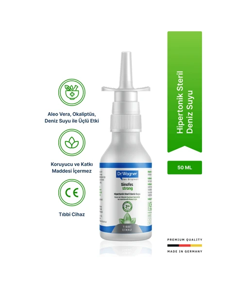 Dr. Wagner Sinofes Strong Yetişkinler için Burun Tıkanıklığı Spreyi 50 ML ürün görseli 1