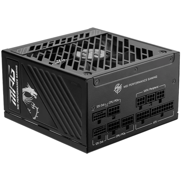 MSI MPG A1000GS 1000W 80+ Gold GEN 5.1 ATX 3.1 Full Modüler 135mm Fanlı PSU ürün görseli 1