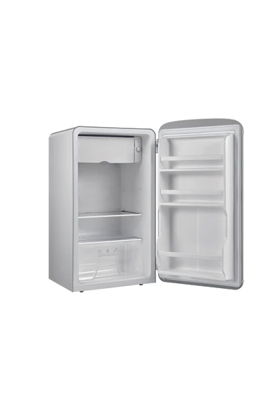 Dijitsu DB120RWH Retro Beyaz Mini Buzdolabı - Resim 7