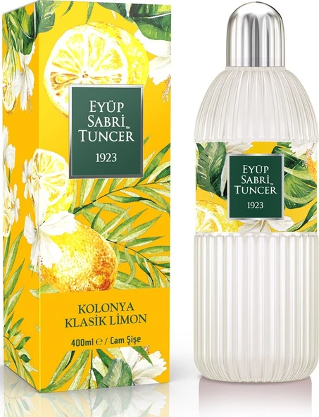Eyüp Sabri Tuncer 80 Derece Klasik Limon Kolonyası Cam Şişe 400 ML ürün görseli 1