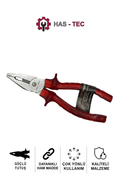 HAS-TEC Pense 7" (160mm) | Şeffaf Plastik Kaplamalı Çelik, Yüksek Dayanıklılık ve Ergonomik Tasarım ürün görseli 1