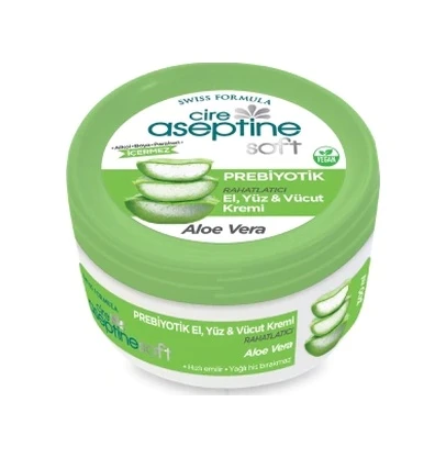 Cire Aseptine Soft Aloe Vera Prebiyotik Nemlendirici Bakım Kremi 100 ML ürün görseli 1