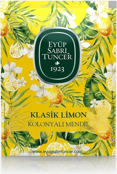 Eyüp Sabri Tuncer Klasik Limon Kolonyalı Mendil 50'li ürün görseli 1