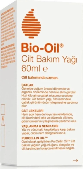 Bio-Oil Çatlak Karşıtı ve Nemlendirici Cilt Bakım Yağı 60 ML ürün görseli 1