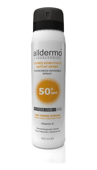 Alldermo Güneş Koruma Çocuk Sprey Spf50 150 Ml ürün görseli 1