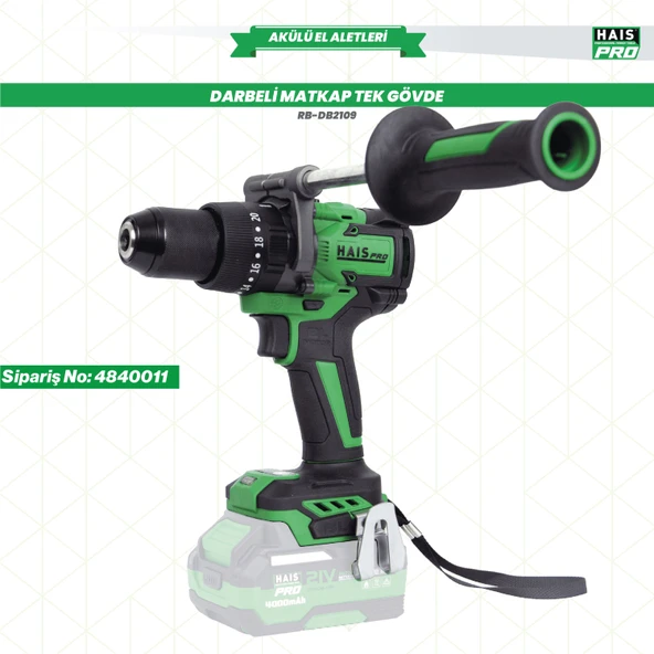 Haispro RB-DB2109 Profesyonel Darbeli Matkap 21 V 150 Nm SOLO (Akü ve Şarj Cihazı Ayrı Satılır) ürün görseli 1