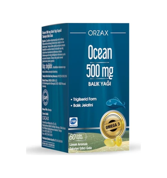 Ocean 500 MG Balık Yağı 60 Kapsül ürün görseli 1