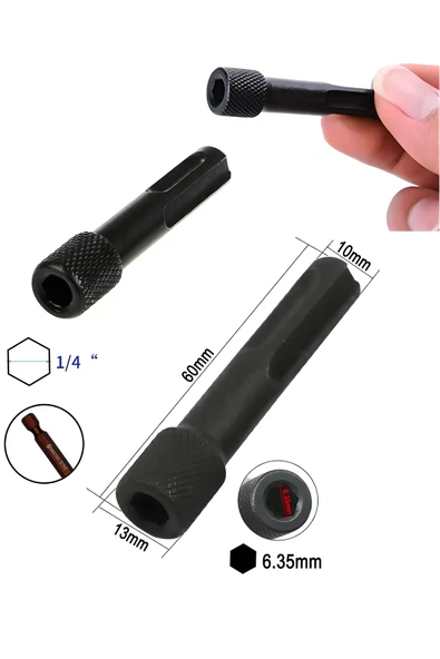 HAS-TEC SDS Bits Uç Dönüştürücü Adaptör | Vidalama Uçlarıyla Uyumlu Dönüştürücü ürün görseli 1