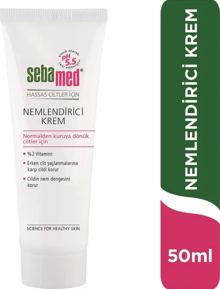 Sebamed %2 Vitamin E İçeren Yoğun Nemlendirici Cilt Bakım Kremi – Günlük Kullanım - 50 ML ürün görseli 1