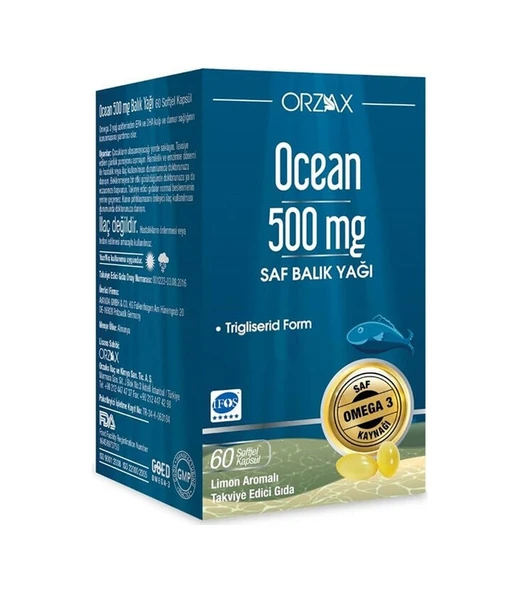 Ocean 500 MG Balık Yağı 60 Kapsül - Resim 3