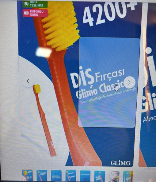 Glimo Classic 4200 Diş Fırçası, Hassas Diş Eti Dostu, Ultra Yumuşak Kıl, Diş Eti Kanamasına Karşı karma ürün görseli 1